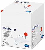 Салфетки стерильные MEDICOMP drain steril: 10 х 10 см; 6 слоёв; 25 х 2 