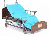 Кровать для ухода за лежачими больными с переворотом, туалетом и матрасом